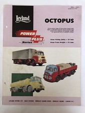 Leyland Octopus Brochure Classic BL Commercial Truck 4 Axle Power Plus 1963