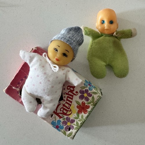 Vintage miniature baby - miniature, doll