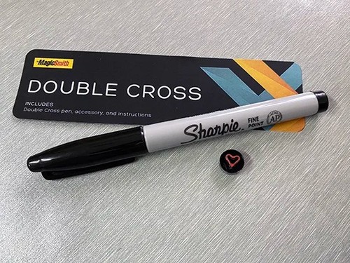 Double cross mark - double, by