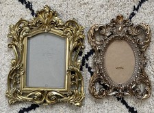 Pair Highly Ornate Gold Frames