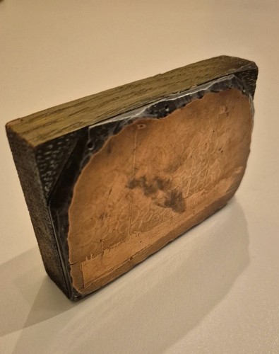 Antique copper printing plate - antique,
