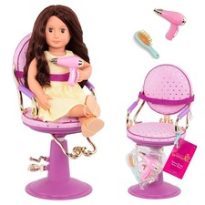 Our Generation Salon Chair and Accessories Sitting Pretty Playset