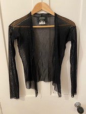 Jean Paul Gaultier 90s vintage mesh front-opening top
