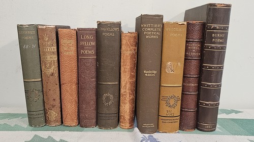 Nice lot antique poetry - nice, of