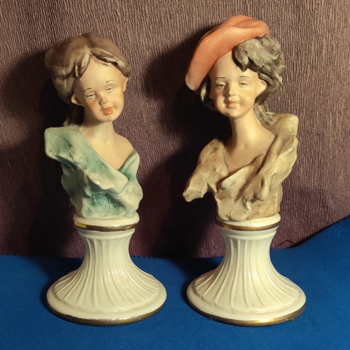 Pair capodimonte porcelain - of,