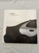 Saab 9-3 Sport saloon UK Brochure 2002/2003 Aero Vector Linear Arc