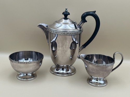 Silver plated vintage coffee - vintage,