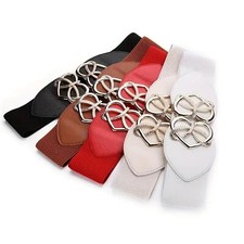 Metal Buckle Wide Corset Belt