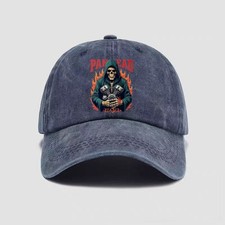 Motorcycle Skull  Baseball Cap
