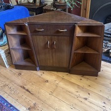 G Plan E Gomme Mid Century Corner Bureau Cupboard In dark teak side Side Units.