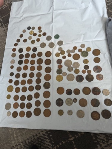 Old coin collection many - collection,