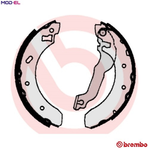 Brake shoe set 521 - brake,