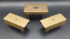 Vintage Old Brass Benches &