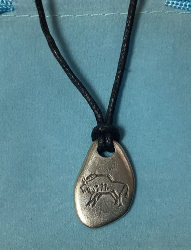 Neolithic hunting bison silver - hunting,