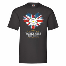 Yorkshire Born And Bred T Shirt Small-2XL