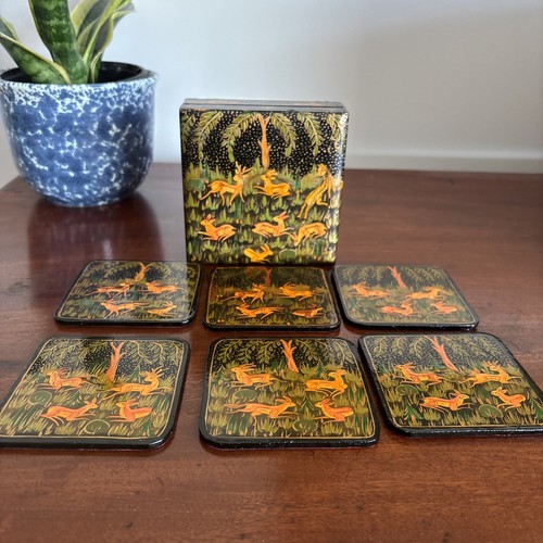 Vintage lacquer drink - 6, x
