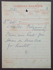 1917 Cambrian Railways