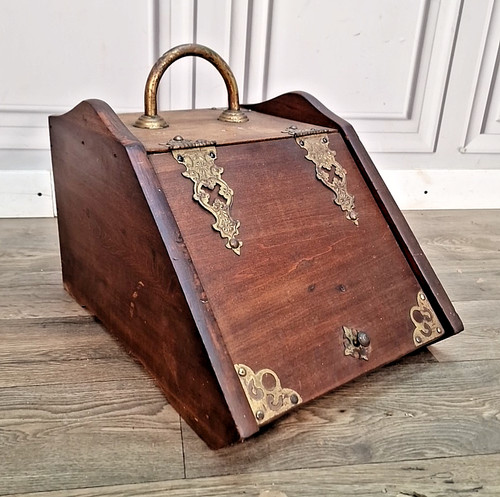 Antique coal scuttle - antique,