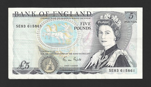 Boe pound banknote - -, £5