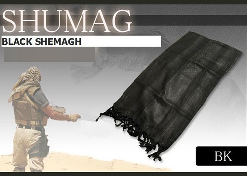 Black shemagh arab - black, not