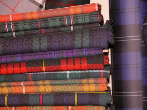 Sample tartan fabric heavy - sample,