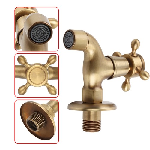 Vintage solid brass - brass, faucet