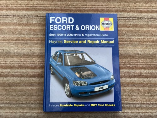Haynes manual ford escort - ford,