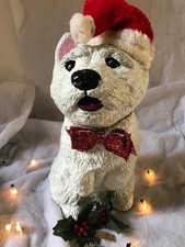 West Highland looking Dog Garden Ornament has been fully restored for garden