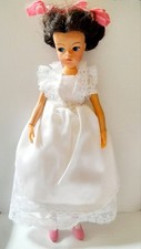 Vintage Clone Sindy /Barbie Sized Pretty Lace Wedding Dress **no doll**