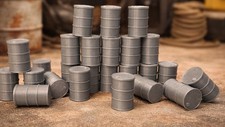25 x Oil Drums Barrels 1:50