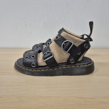 Dr Martens Gryphon Metal Hardware Leather Gladiator Chunky Sandal Size Uk 6.5