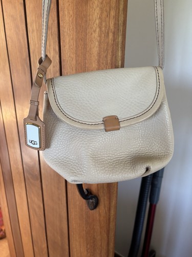 Ugg crossbody beige - crossbody, leather