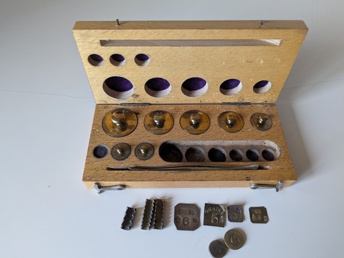 Apothecary weight set - weight,