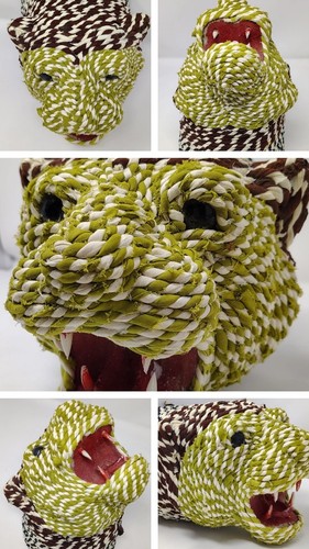 Rope art wild cat - art,