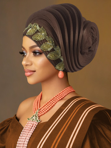African headtie wedding - african,