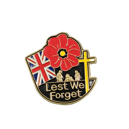 Never forget purple poppy pin - purple,