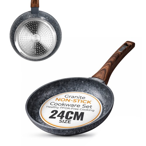 24cm non stick frying pan - non-stick,