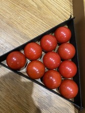 Set Of Snooker Balls Vintage Size 3cm Diameter