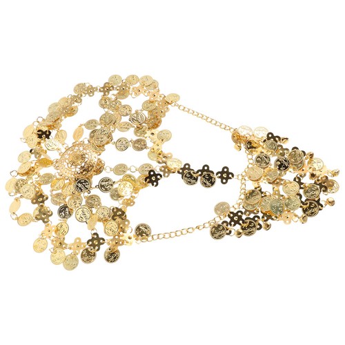 3pcs coin headband gold head - 3pcs,