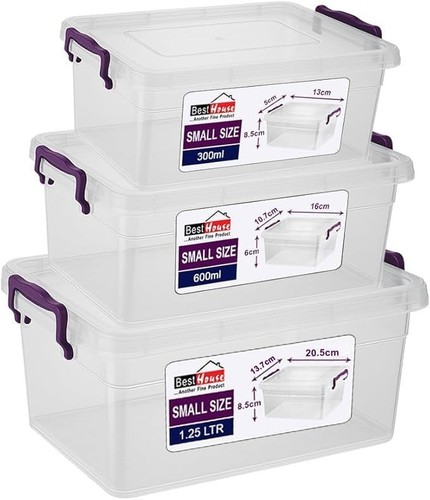 Pcs small clear plastic - |,