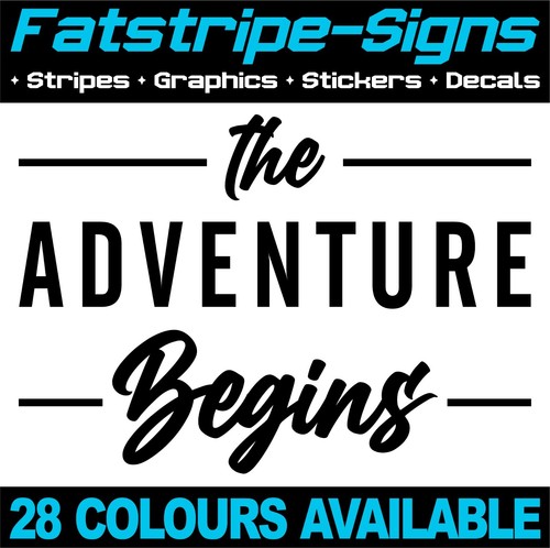 Adventure begins stickers - adventure,