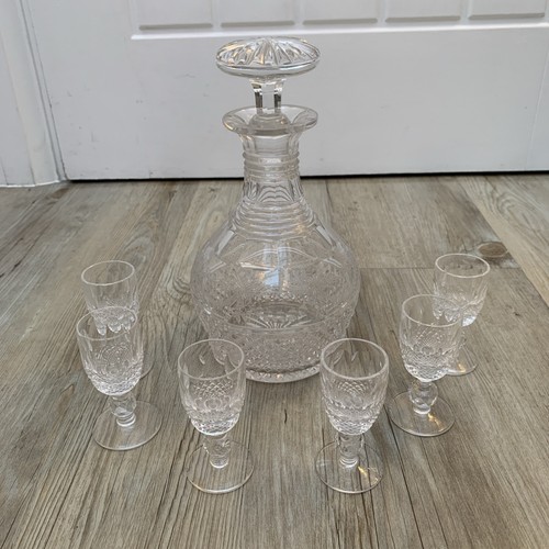 Vintage crystal decanter with - crystal,