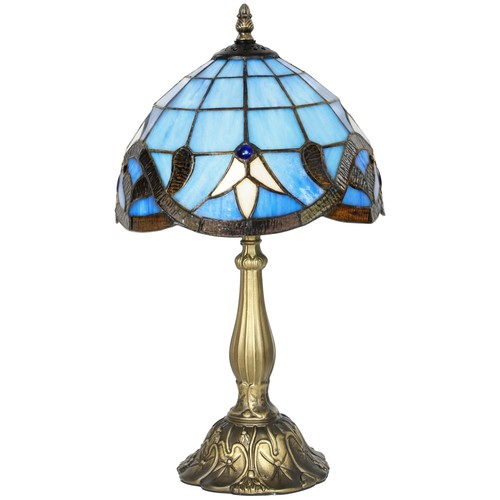 Homcom stained glass table - stained,