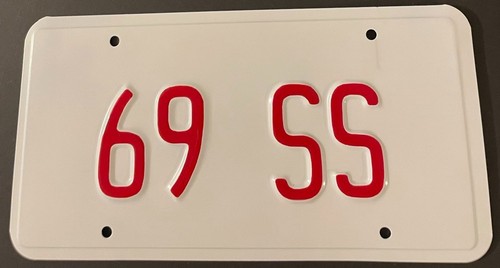 License plate 1969 - ss,