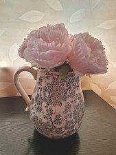 Home and Garden Ceramic Jug Vase With Flower Design Home Decor Ofnament