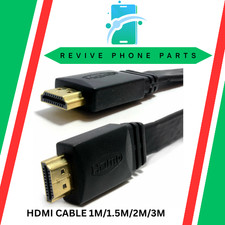 FLAT HDMI High Speed Cable for LED/LCD TV Low Profile Lead Gold 1m/1.5m/2m/3m