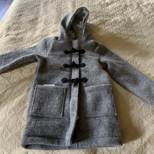 Halfen grey wool hooded - hooded, jacket