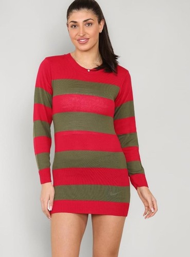Ladies stripe pooky halloween - ladies,