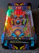Electronic Arcade Pinball LED Neon Series Lights and Sounds Gift Game