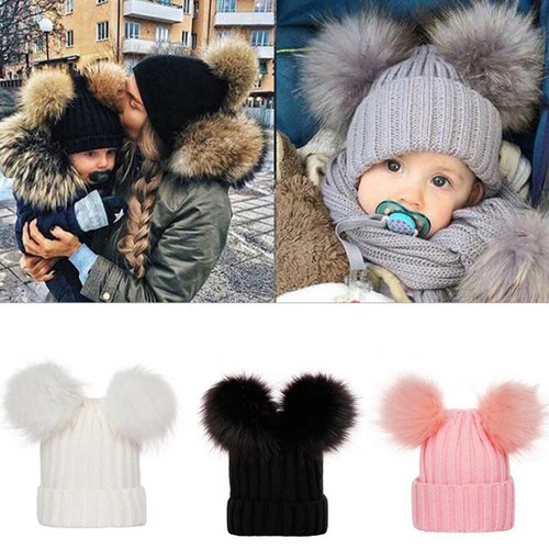Parent child cap winter warm - child,